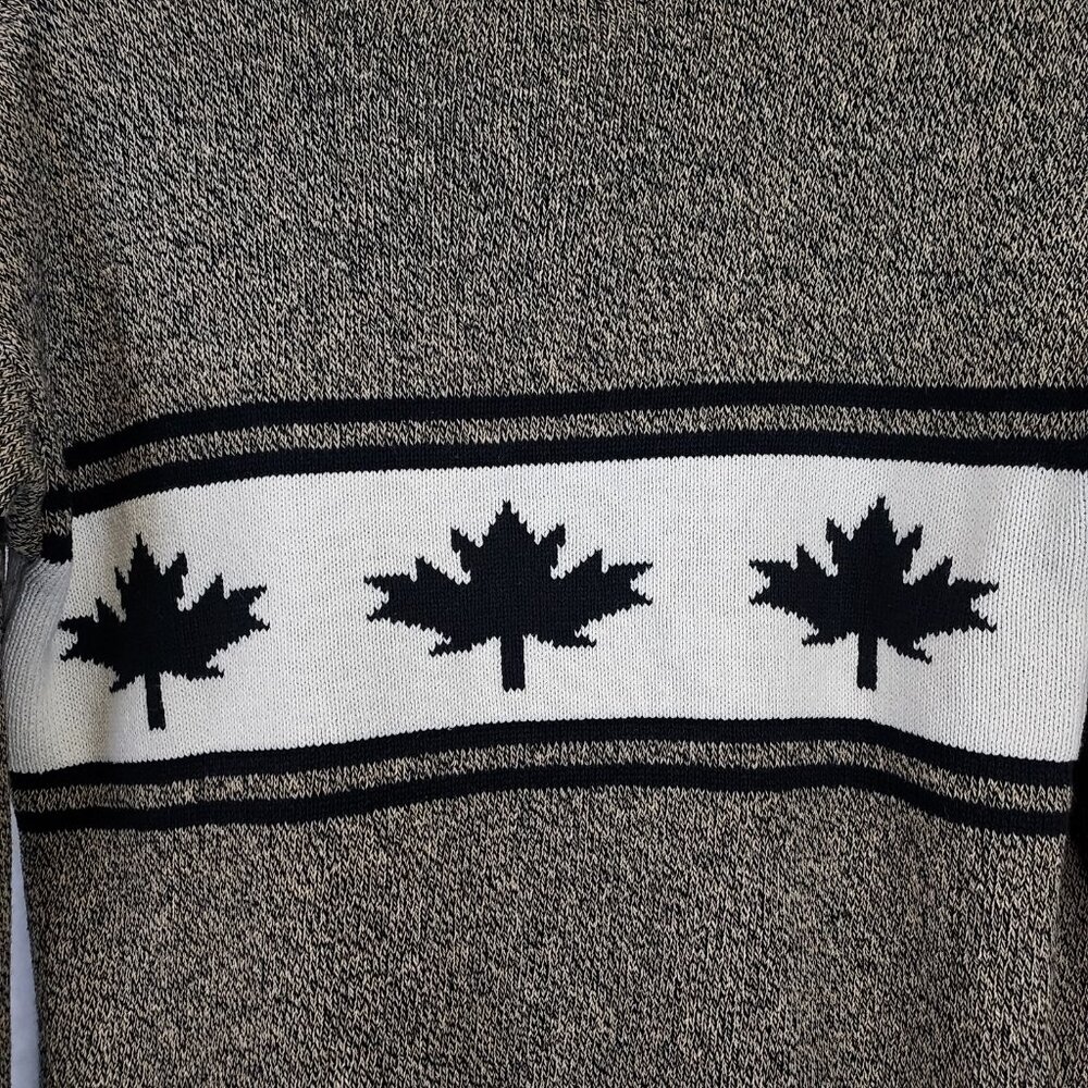 Cotton Country Parkhurst Henley Sweater Women S Knit Canada Maple Preppy Cabin - Picture 8 of 13